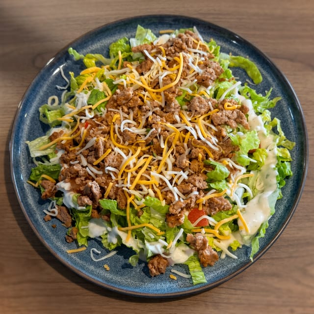 Ground Turkey Taco Salad.